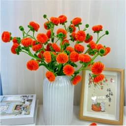 [ 90-100 quả] Set nguyên liệu làm BÌNH QUẢ QUÝT TÀI LỘC kẽm nhung handmade 3