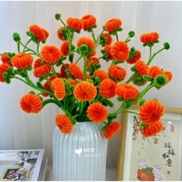 [ 90-100 quả] Set nguyên liệu làm BÌNH QUẢ QUÝT TÀI LỘC kẽm nhung handmade 4
