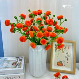 [ 90-100 quả] Set nguyên liệu làm BÌNH QUẢ QUÝT TÀI LỘC kẽm nhung handmade 2