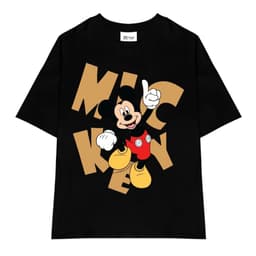Áo thun MICKEY tay lỡ Unisex nam nữ basic vải cotton co giãn 4 chiều form oversize Charit 1