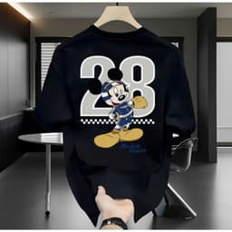Áo thun in hình chuột MICKEY 28 unisex nam nữ, chất cotton 100% 2