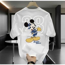 Áo thun in hình chuột MICKEY 28 unisex nam nữ, chất cotton 100% 1