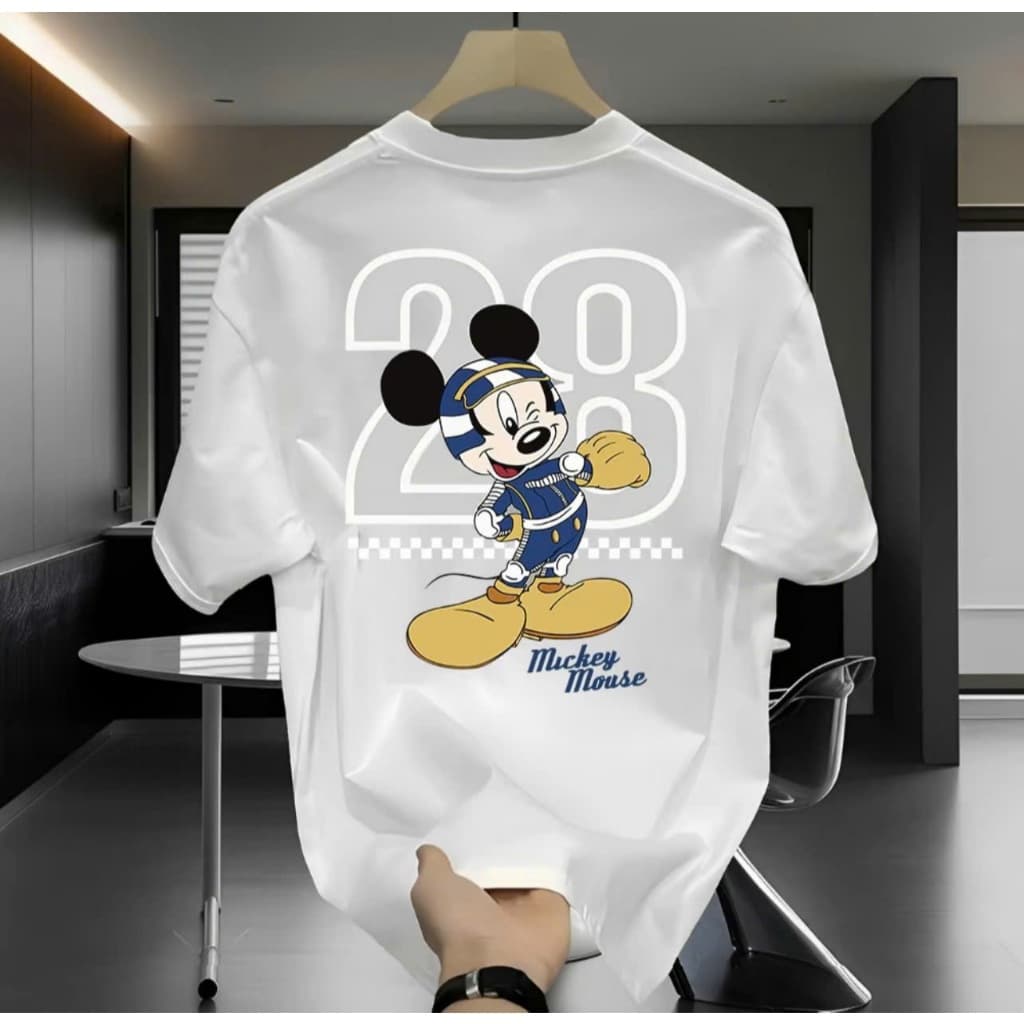 Áo thun in hình chuột MICKEY 28 unisex nam nữ, chất cotton 100%
