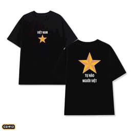 Áo thun Unisex Nam Nữ in hình NGÔI SAO VIỆT NAM, chất cotton 100% - BOONE - BNE00065 2