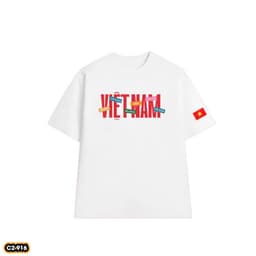 Áo thun chữ VIỆT NAM nhiều màu unisex nam nữ, chất cotton 100% 2