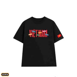 Áo thun chữ VIỆT NAM nhiều màu unisex nam nữ, chất cotton 100% 3
