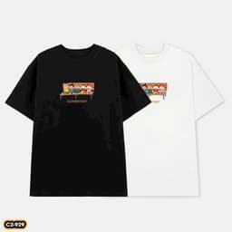 Áo thun tay lỡ Unisex nam nữ basic vải cotton co giãn 4 chiều form oversize Charit 2