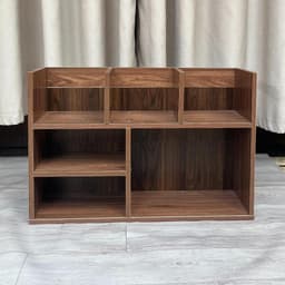 [MẪU MỚI Có Tấm Chắn] Kệ Sách Đa Năng 3 Ngăn Trên, Kệ Sách Để Bàn, Kệ Sách Trang Trí Bàn Làm Việc Đa Năng Lắp Ghép 7