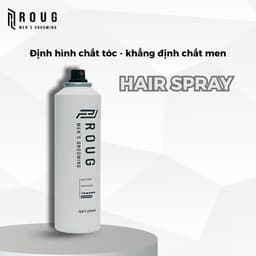 Gôm xịt giữ nếp tóc Roug Hair Spray 250ml chính hãng Roug Men's Grooming tạo kiểu nam nữ 8