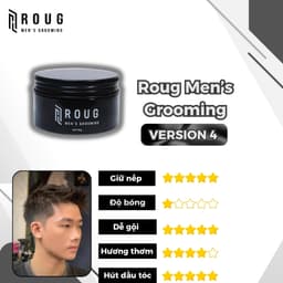 [COMBO] Sáp vuốt tóc Roug Matte Clay màu đen , Matt Clay trắng , Cream xám 90gr - Gôm xịt - Bột 8