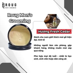 [COMBO] Sáp vuốt tóc Roug Matte Clay màu đen , Matt Clay trắng , Cream xám 90gr - Gôm xịt - Bột 7
