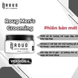 [TPHCM] Sáp vuốt tóc Roug Matt Clay 90gr màu trắng , matte clay màu đen giữ nếp Roug Men's Grooming 6