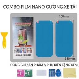 Miếng dán nano chống bám nước trên gương chiếu hậu, kính ô tô khi lái xe dành cho xe con và xe tải 9