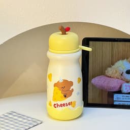 Bình giữ nhiệt hút chân không nắp hình trái táo dễ thương . Bình giữ nhiệt 500ml lõi inox 316 chống han gỉ LY001 9