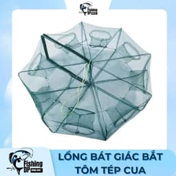 Lồng bát giác 8 cửa bẫy tôm cua lươn ốc cá gấp gọn tiện dụng 1