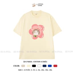 (Có áo người lớn) Áo thun trẻ em, áo phông bé gái MEO MEO 01 áo thun cho bé trai, bé gái ISEE VN cotton 4c mềm mịn 1