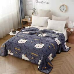 Chăn Muji lông tuyết Nhung hàng loại 1 Siêu Mềm Mịn, chăn văn phòng nhà miu bedding 7