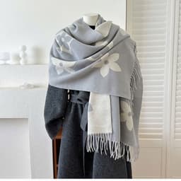 Khăn Quàng Cổ Dài Bản To Sang Trọng Hoạ Tiết Thời Thượng Với Màu Sắc Đẹp, Chất Liệu Dày Dặn 2