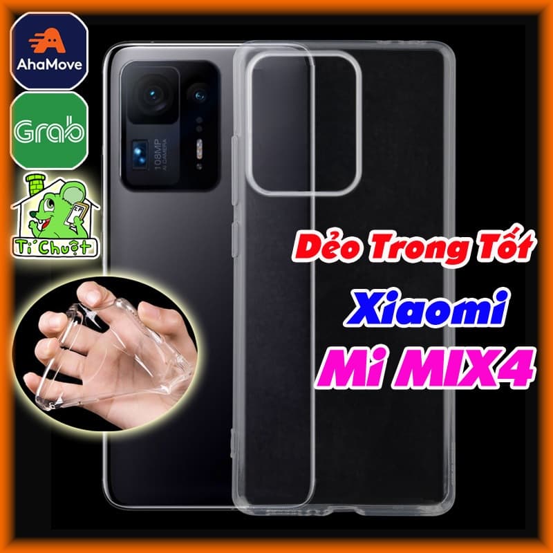 [Ảnh Thật] Ốp Lưng Xia0mi Mi MIX 4 Silicon Dẻo Trong Suốt