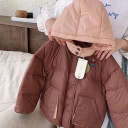 Áo Phao Trẻ Em Lót Bông Dày Dặn Giữ Ấm - Áo Khoác Mùa Đông Cao Cấp Cho Bé Trai Gái có Mũ 5