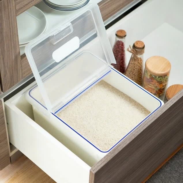 Thùng Gạo Sendai Inochi 12kg | Hộp Đựng Gạo Cao Cấp – Chống Ẩm Mốc – Kèm Cốc Đong Tiện Lợi