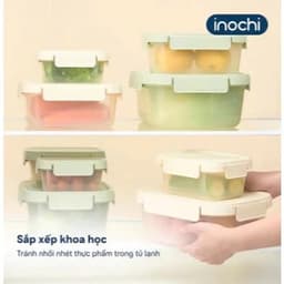 Hộp Thực Phẩm Nắp Gài Inochi Cao Cấp | Kín Hơi – An Toàn – Dùng Được Lò Vi Sóng – Nhiều Dung Tích 2