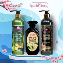 Dầu gội Avatar Tinh chất Bưởi Hà Thủ Ô 600ml 500ml Bí quyết mái tóc suôn mượt chắc khỏe Cosin Store 1
