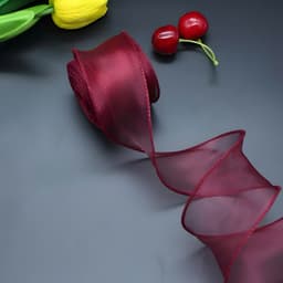 🎀10 cuộn Ruy Băng Voan Trang Trí – Làm Nơ Gói Quà, Trang Trí Tiệc, Thủ Công 🎀 8