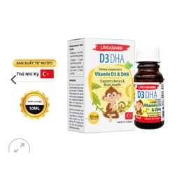 LineaBambi D3DHA (lọ 10ml), Bổ sung Vitamin D3&DHA, Hỗ trợ xương răng, phát triển trí não cho trẻ> BUN BUN SHOP 20 5