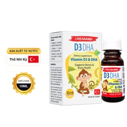 LineaBambi D3DHA (lọ 10ml), Bổ sung Vitamin D3&DHA, Hỗ trợ xương răng, phát triển trí não cho trẻ> BUN BUN SHOP 20 4