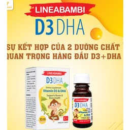 LineaBambi D3DHA (lọ 10ml), Bổ sung Vitamin D3&DHA, Hỗ trợ xương răng, phát triển trí não cho trẻ> BUN BUN SHOP 20 6