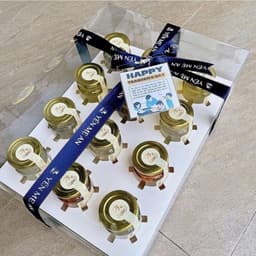 [ Set 5 ] Hộp Cupcake nhiều lỗ đựng Bánh, Hũ Yến. (Không kèm dây Ruy Băng). 6