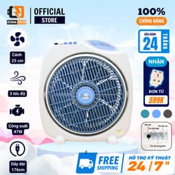 Quạt hộp Senko BD1012 40W để bàn học bàn làm việc, phòng ngủ 3 cấp gió mạnh bảo hành 24 tháng 1