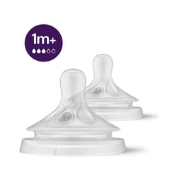 Bộ 2 núm ti Philips Avent SCY963/02 cổ rộng size 3 (1 - 3 tháng) - Giao bao bì ngẫu nhiên 2