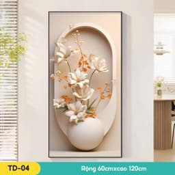 Tranh dán tường 3d decor phòng ngủ, phòng khách, đầu giường, Orange dán cả tấm 6