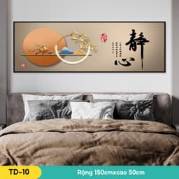 Tranh dán tường 3d decor phòng ngủ, phòng khách, đầu giường, Orange dán cả tấm 9