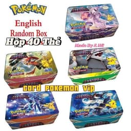 Hộp 40 Thẻ Pokémon(Mỗi Hộp Kèm 1 Thẻ Vip) Card Pokemon Chất Lượng Giấy Xịn 1