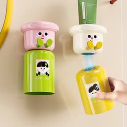 Bộ giá đỡ kèm cốc hình thú có chân gác bàn chải độc đáo, màu kẹo xinh xắn tiện lợi GDN1511 5