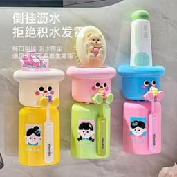 Bộ giá đỡ kèm cốc hình thú có chân gác bàn chải độc đáo, màu kẹo xinh xắn tiện lợi GDN1511 9