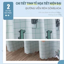 Rèm Cửa, Rido Che Nắng, Rèm Cửa Ngăn Phòng Trọ Có Móc Treo Trang Trí Đẹp Mắt 7