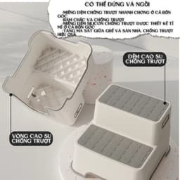 Ghế kê chân Toilet cho bé ghế bậc thang đa năng, Tiện Dụng Cho Bé Để Đi Vệ sinh 6