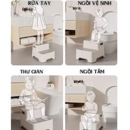 Ghế kê chân Toilet cho bé ghế bậc thang đa năng, Tiện Dụng Cho Bé Để Đi Vệ sinh 4