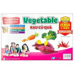 Sách FlashCard Tiếng Anh - Trái Cây, Rau củ, Cờ các nước, Động vật, Chữ Cái, Chim, Số đếm - Montessori Glenn Doman
 5