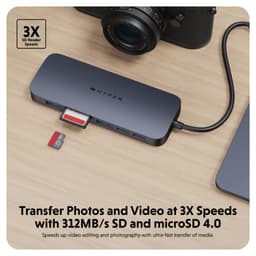 Cổng Chuyển Hyperdrive Next 10 Port Usb-C Cho Laptop Type-C sang HDMI USB-A micro SD 2