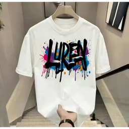 Áo thun BOONE in chữ LUREN nhiều màu sắc unisex nam nữ, chất cotton 100% 2