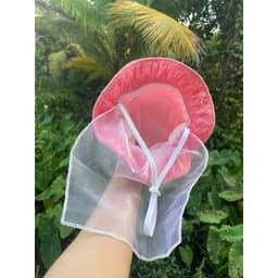 Nón bo lưới thỏ nhún  [ sơ sinh đến 20 tháng ] mũ xinh xắn che bụi chống nắng dễ thương 3