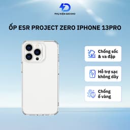 Ốp ESR project Zero trong suốt chống ố vàngcho iphone 13pro Clear 1