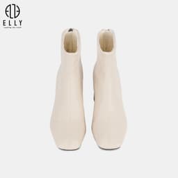 [Tặng hộp 20.10] Boot cao gót nữ ELLY EGM218 da microfiber gót 5.5cm thanh lịch cao cấp 5