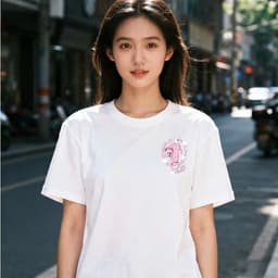 Áo thun Unisex Nam Nữ in hình GẤU TRẮNG MẶC ĐỒ HỒNG, chất cotton 100% - BOONE - BNE00080 5
