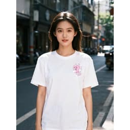 Áo thun Unisex Nam Nữ in hình GẤU TRẮNG MẶC ĐỒ HỒNG, chất cotton 100% - BOONE - BNE00080 4